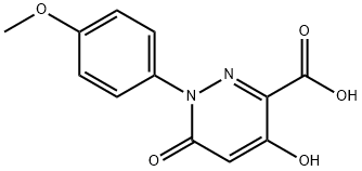 4-hydroxy-1-(4-methoxyphenyl)-6-oxo-1,6-dihydro-3-pyridazinecarboxylic acid Structure