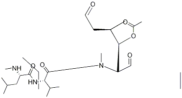 6-[(3R,4R)-3-(乙酰氧基)-N,4-二甲基-6-氧代-L-正亮氨酸]环孢菌素A, 121584-52-9, 结构式