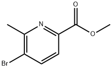 5-溴-6-甲基吡啶甲酸甲酯 结构式