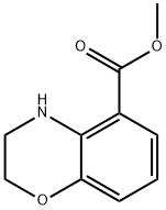 METHYL 3,4-DIHYDRO-2H-BENZO[B][1,4]OXAZINE-5-CARBOXYLATE Structure