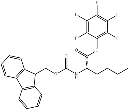 FMOC-L-正亮氨酸五氟苯酯, 121593-77-9, 结构式