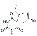 5-(2-ブロモ-2-プロペニル)-5-(1-メチルブチル)-2,4,6(1H,3H,5H)-ピリミジントリオン 化学構造式