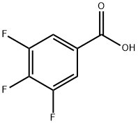 3,4,5-トリフルオロ安息香酸 化学構造式