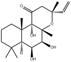 7-脱乙酰基-1-脱氧毛喉素 来源于毛喉鞘蕊花, 121606-18-6, 结构式