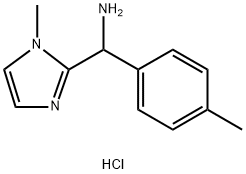 C-(1-Methyl-1H-imidazol-2-yl)-C-p-tolyl-methylamine dihydrochloride Struktur