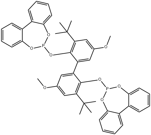 6,6'-[(3,3'-Di-t-butyl-5,5'-dimethoxy-1,1'-biphenyl-2,2'-diyl)bis(oxy)]bis(dibenzo[d,f][1,3,2]dioxaphosphepin)hemiethylacetateadduct