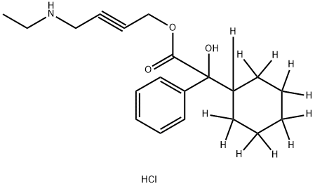 rac Desethyl Oxybutynin-d11 Hydrochloride Struktur