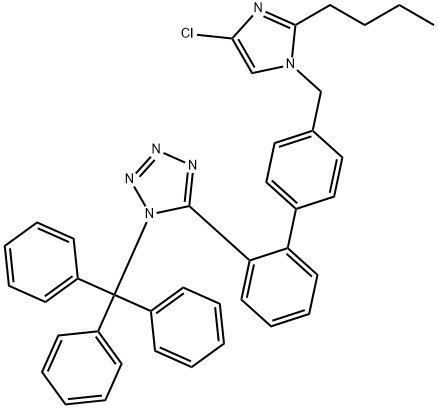 N-Trityl-deshydroxymethyl Losartan Structure