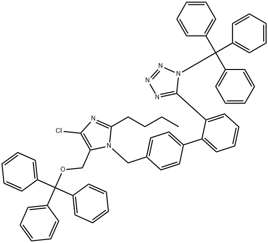 N,O-Ditrityl Losartan Structure