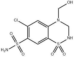 N4-Hydroxymethyl Hydrochlorothiazide 结构式