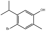 4-溴-5-异丙基-2-甲基苯酚 结构式