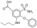 ブメタニド-D5 化学構造式