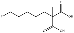 2-(5-fluoropentyl)-2-MethylMalonic acid Structure