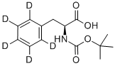 L‐フェニル‐D5‐アラニン‐N‐T‐BOC 化学構造式