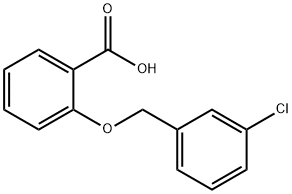 2-[(3-chlorobenzyl)oxy]benzoic acid Structure