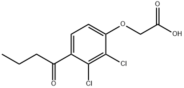 (2,3-二氯-4-丁酰基苯氧基)乙酸,1217-67-0,结构式