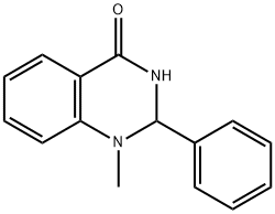 2,3-ジヒドロ-1-メチル-2-フェニルキナゾリン-4(1H)-オン 化学構造式