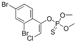 チオりん酸O-[2-クロロ-1-(2,4-ジブロモフェニル)エテニル]O,O-ジメチル 化学構造式