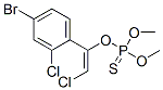 Thiophosphoric acid O-[1-(4-bromo-2-chlorophenyl)-2-chlorovinyl]O,O-dimethyl ester Struktur