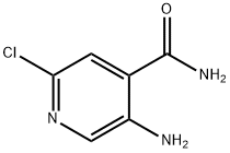 3-アミノ-6-クロロイソニコチンアミド 化学構造式