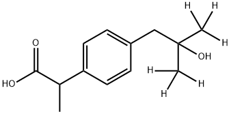 rac 2-Hydroxy Ibuprofen-d6 结构式