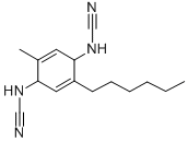 121720-51-2 (2-Hexyl-5-methyl-2,5-cyclohexadiene-1,4-diylidene)bis-cyanamide