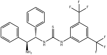N-[(1S,2S)-2-氨基-1,2-二苯基乙基]-N'-[3,5-双(三氟甲基)苯基]硫脲 结构式