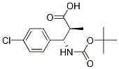 (2S, 3S)-3-(Boc-aMino)-2-Methyl-3-(4-chlorophenyl)propionic acid Structure