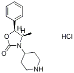 (4R,5S)-4-メチル-5-フェニル-3-ピペリジン-4-イル-1,3-オキサゾリジン-2-オン塩酸塩 化学構造式