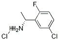 (1R)-1-(5-CHLORO-2-FLUOROPHENYL)ETHYLAMINE-HCl Structure