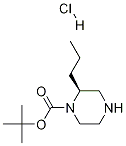 (S)-1-BOC-2-丙基哌嗪盐酸盐, 1217478-55-1, 结构式