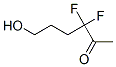 2-Hexanone,  3,3-difluoro-6-hydroxy- 结构式