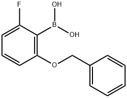 2-Benzyloxy-6-fluorophenylboronic acid Struktur