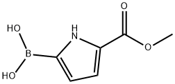 5-(メトキシカルボニル)ピロール-2-ボロン酸 化学構造式