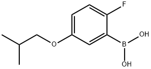 2-FLUORO-5-ISOBUTOXYPHENYLBORONIC ACID, 1217500-65-6, 结构式
