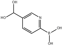 5-Formylpyridine-2-boronic acid, hydrate Structure