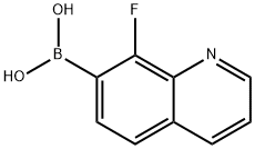 8-FLUOROQUINOLINE-7-BORONIC ACID, 1217500-71-4, 结构式