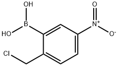 2-(クロロメチル)-5-ニトロフェニルボロン酸 化学構造式