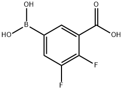5-Borono-2,3-difluorobenzoic acid Structure