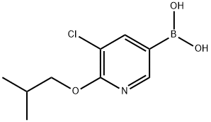 5-Chloro-6-isobutoxypyridin-3-ylboronic acid Structure