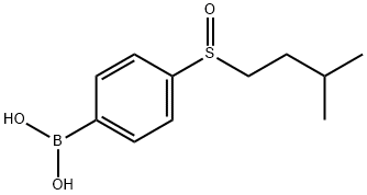 4-(Isopentylsulfinyl)phenylboronic acid Structure