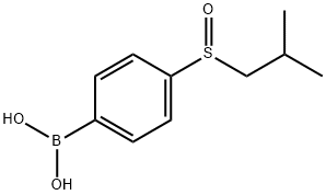 4-(Isobutylsulfinyl)phenylboronic acid Structure