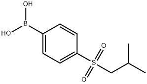 4-(イソブチルスルホニル)フェニルボロン酸 化学構造式