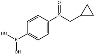 4-(CYCLOPROPYLMETHYLSULFINYL)PHENYLBORONIC ACID, 1217501-04-6, 结构式