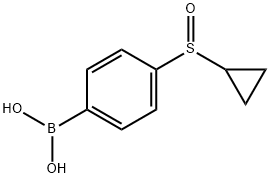4-(Cyclopropylsulfinyl)phenylboronic acid Structure