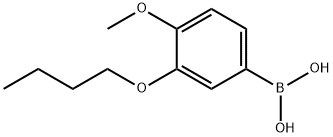 3-BUTOXY-4-METHOXYPHENYLBORONIC ACID, 1217501-14-8, 结构式