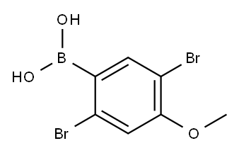 2,5-Dibromo-4-methoxyphenylboronic acid Structure