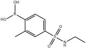 4-(N-エチルスルファモイル)-2-メチルフェニルボロン酸 化学構造式