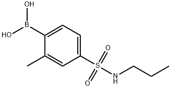 2-Methyl-4-(N-propylsulfamoyl)phenylboronic acid Structure