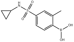 4-(N-Cyclopropylsulfamoyl)-2-methylphenylboronic acid Struktur